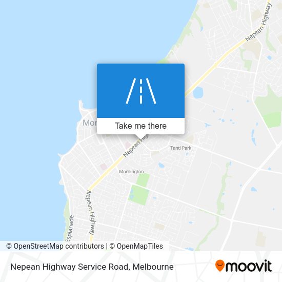 Nepean Highway Service Road map