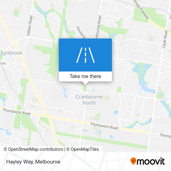 Hayley Way map