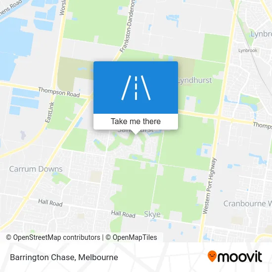 Mapa Barrington Chase