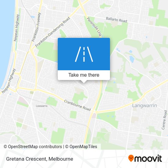 Gretana Crescent map