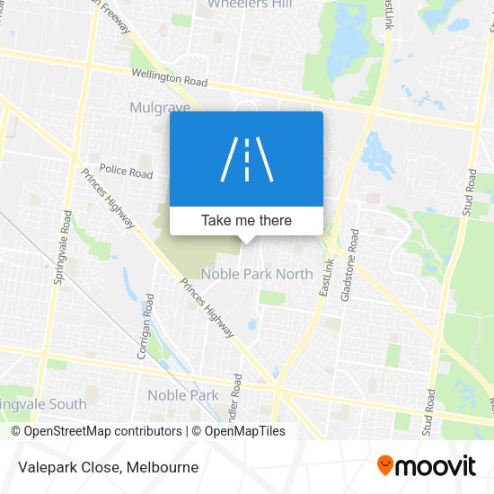 Valepark Close map