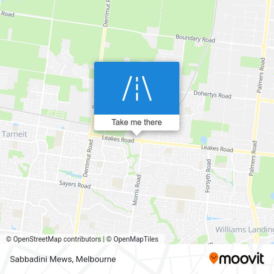 Sabbadini Mews map
