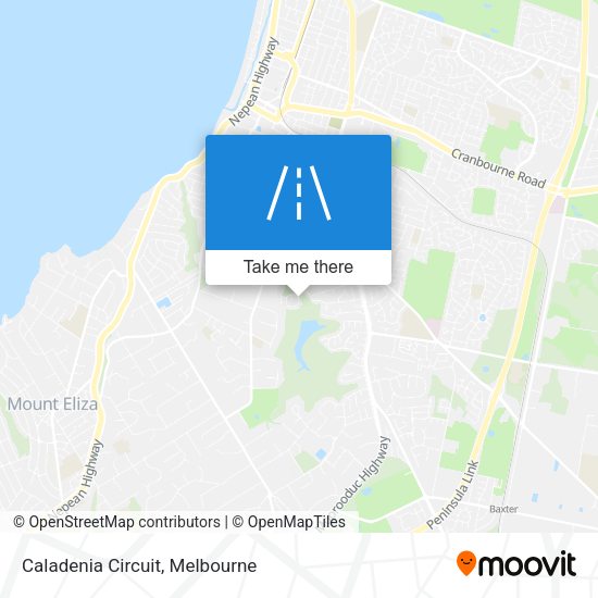 Caladenia Circuit map
