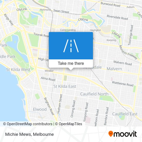 Michie Mews map