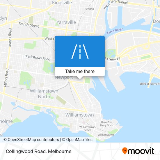 Collingwood Road map