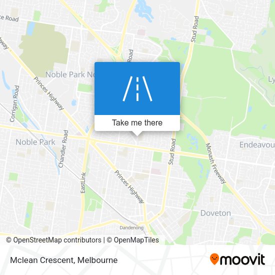 Mclean Crescent map