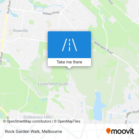 Rock Garden Walk map