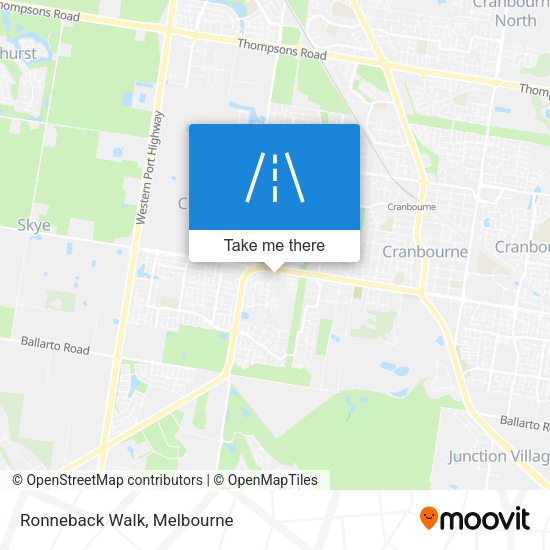 Ronneback Walk map