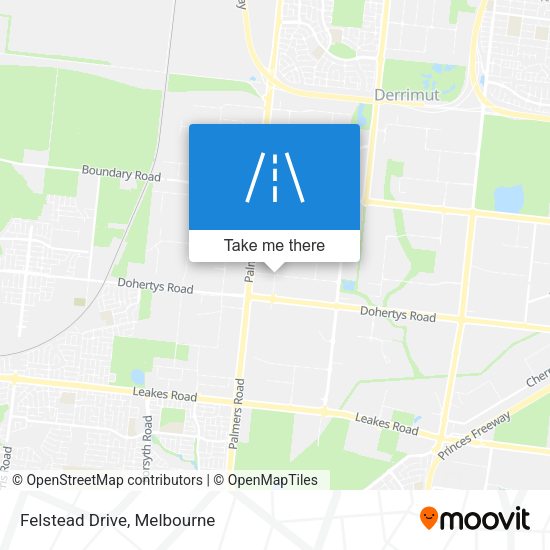 Felstead Drive map