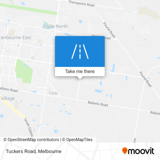 Tuckers Road map
