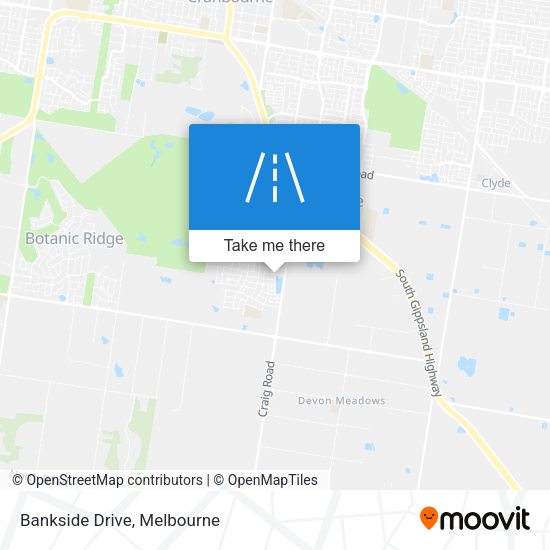 Bankside Drive map