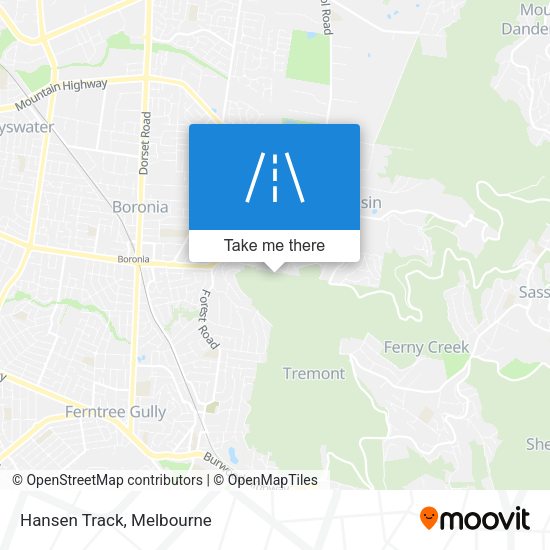 Hansen Track map