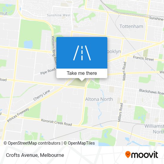 Crofts Avenue map