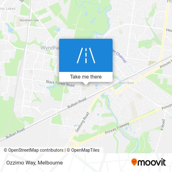 Ozzimo Way map