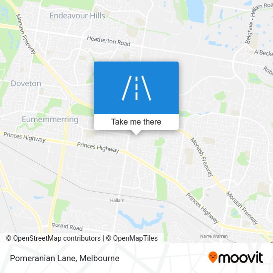 Pomeranian Lane map