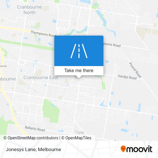 Jonesys Lane map