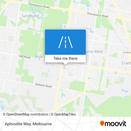 Aphrodite Way map
