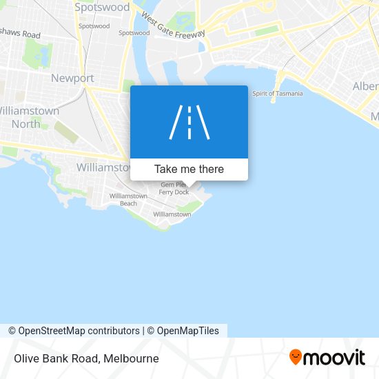 Olive Bank Road map