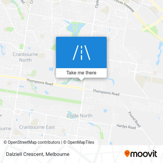 Dalziell Crescent map