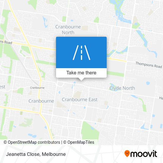 Jeanetta Close map