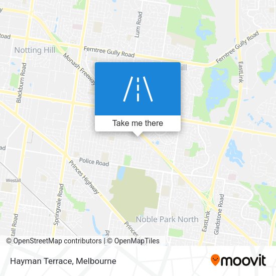 Hayman Terrace map