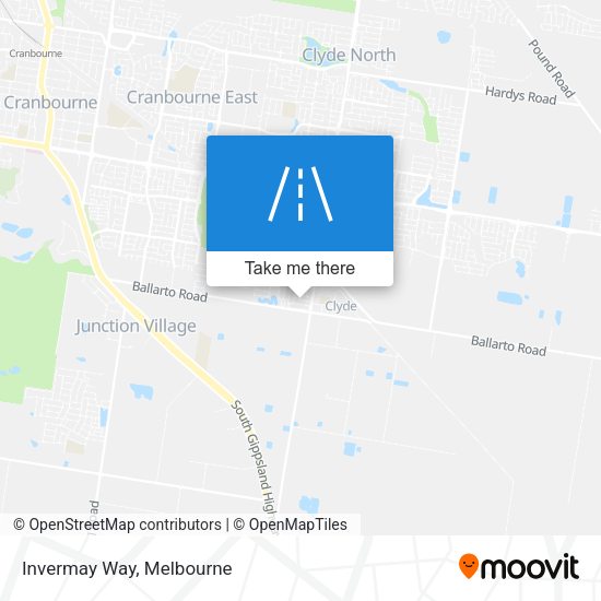 Invermay Way map