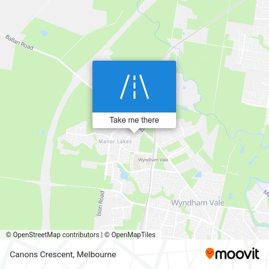 Canons Crescent map