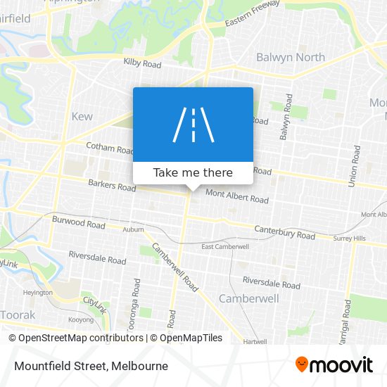 Mountfield Street map