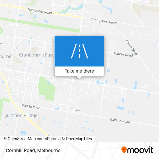 Cornhill Road map