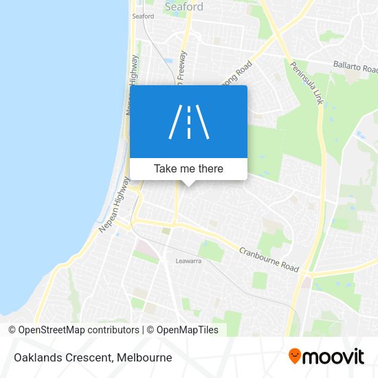 Oaklands Crescent map