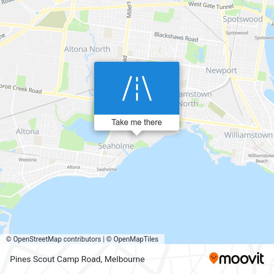 Pines Scout Camp Road map