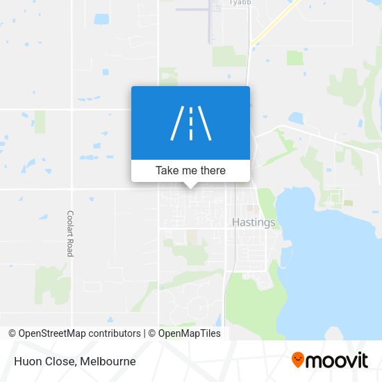 Huon Close map