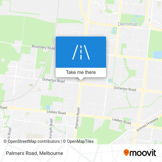 Palmers Road map