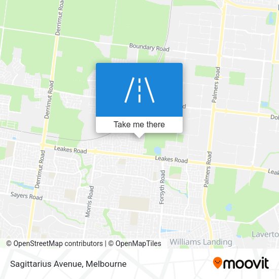 Sagittarius Avenue map