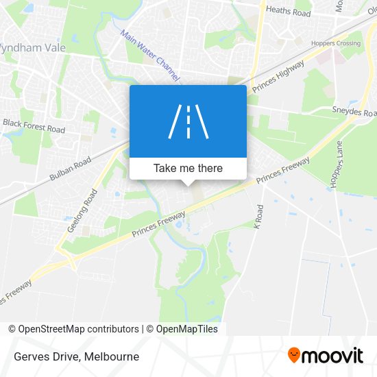 Gerves Drive map