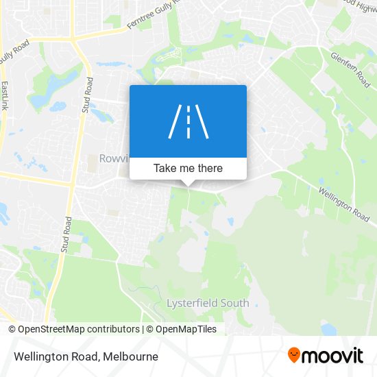 Wellington Road map