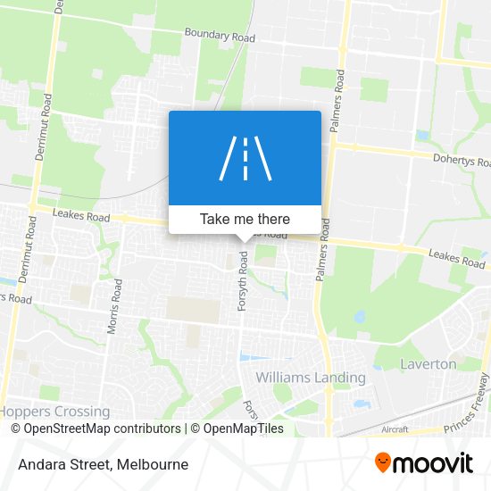 Andara Street map