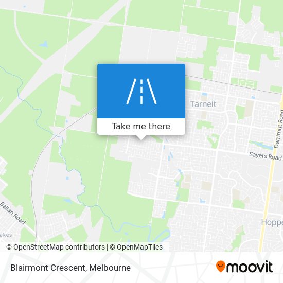 Mapa Blairmont Crescent