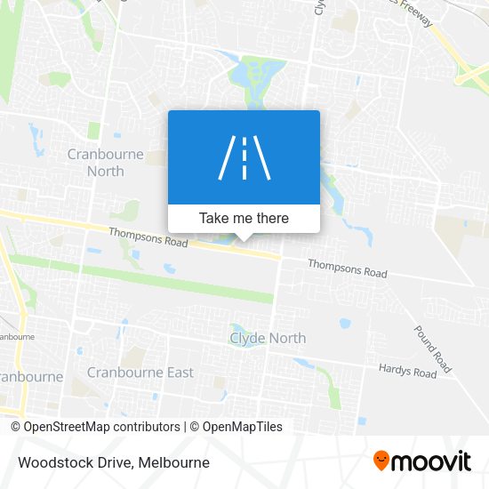 Woodstock Drive map