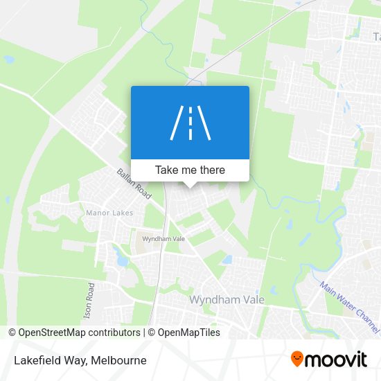 Lakefield Way map