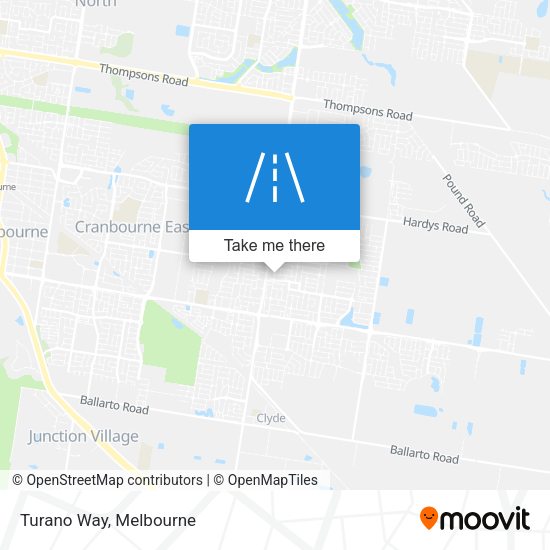 Turano Way map