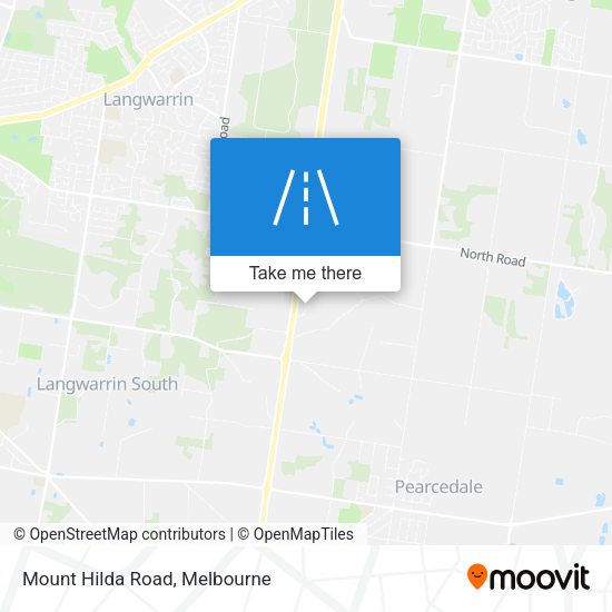 Mount Hilda Road map