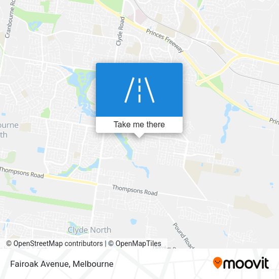 Fairoak Avenue map
