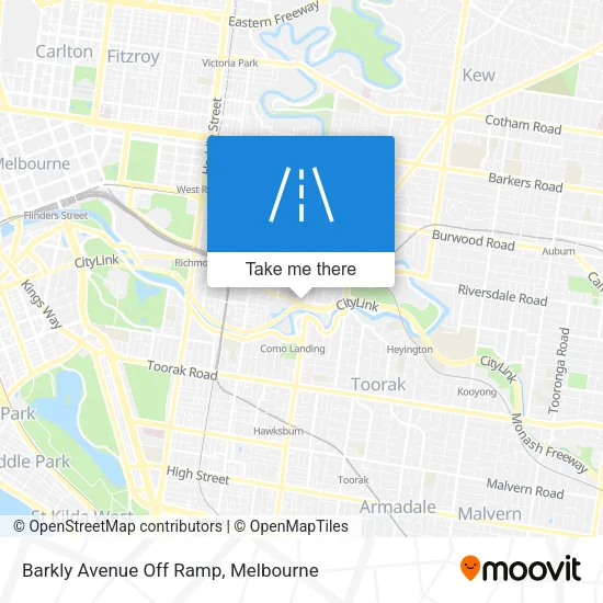Barkly Avenue Off Ramp map