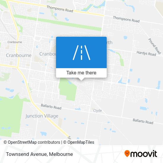 Townsend Avenue map