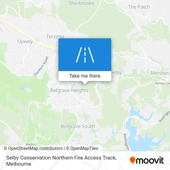 Mapa Selby Conservation Northern Fire Access Track