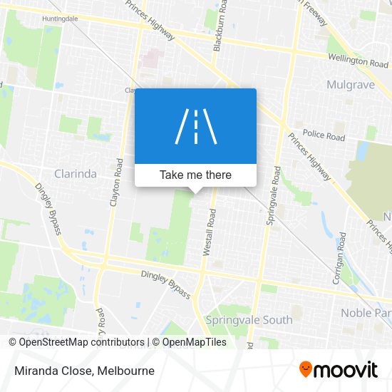 Miranda Close map