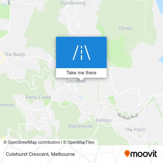 Colehurst Crescent map
