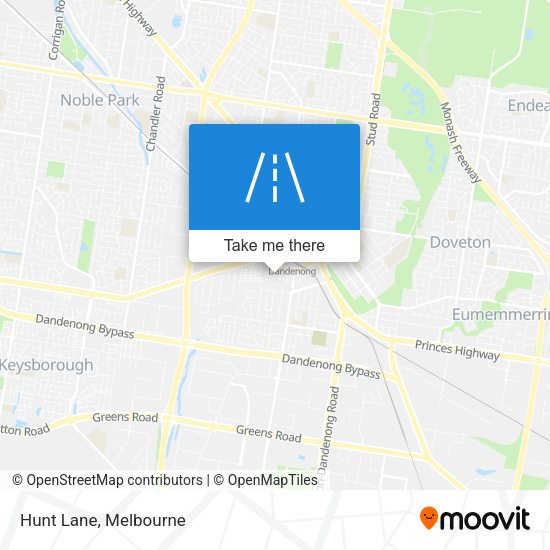 Hunt Lane map