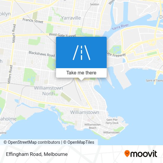 Effingham Road map
